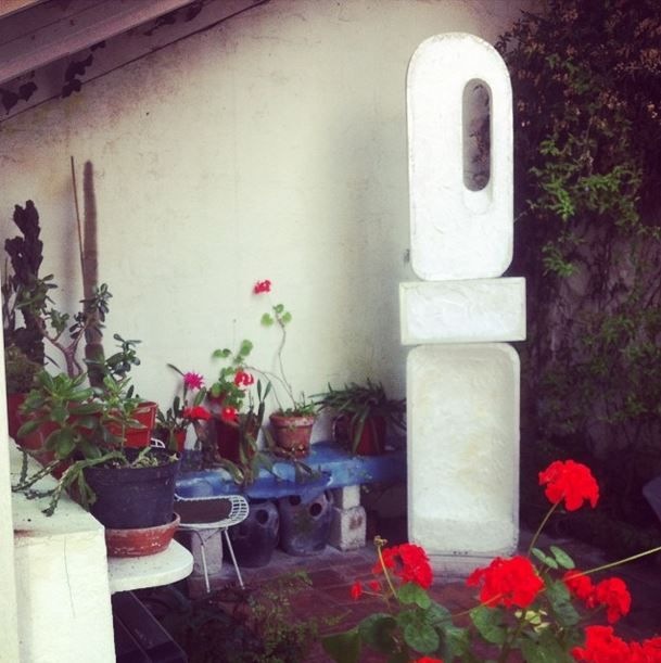 Barbara Hepworth's sculpture garden at Trewyn studio