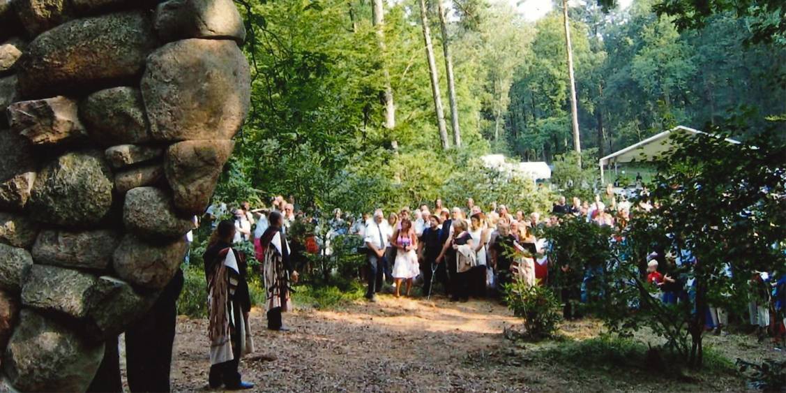 Opening 'Echo van de Veluwe' Chris Booth met Maori ceremonie, 2005