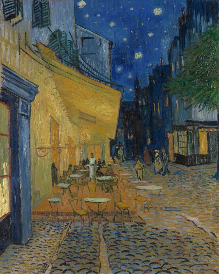 Vincent van Gogh, Caféterras bij nacht (Place du forum), circa 16 september 1888