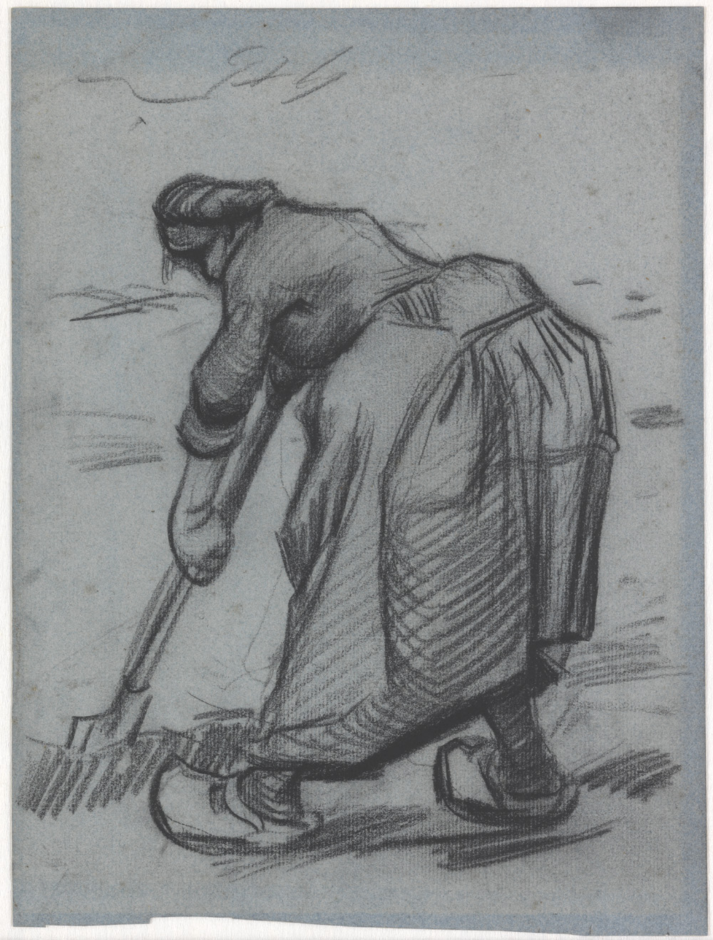 Vincent van Gogh, Spittende vrouw, 1885