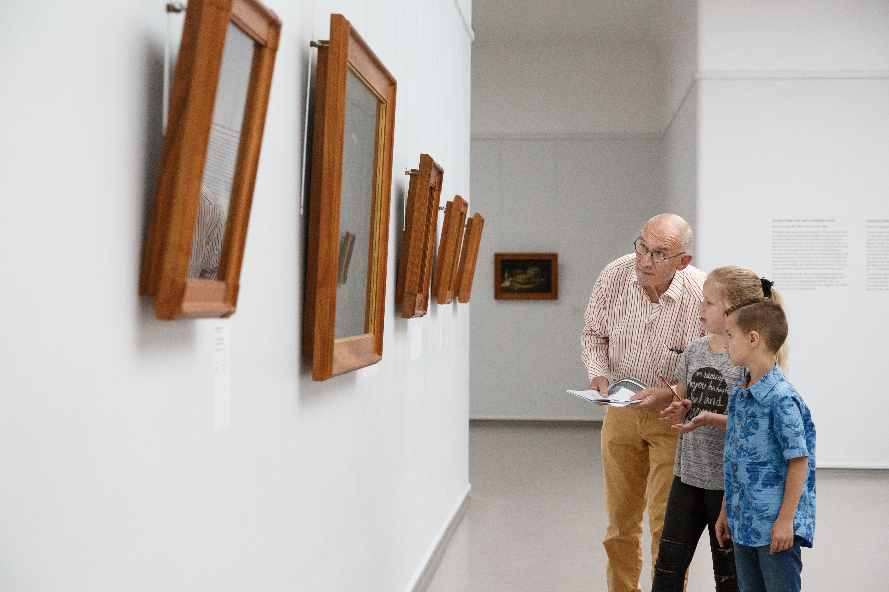 filosoferen in het museum